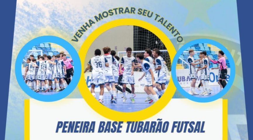 Tubarão Futsal abre peneira para categorias de base de 14 a 20 anos
