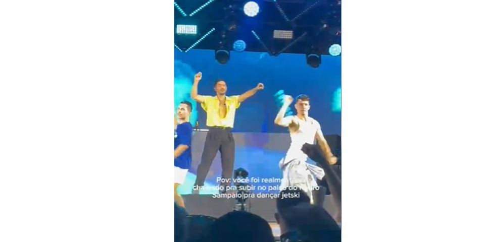 (Vídeo) Bailarino de Tubarão, de 22 anos, realiza sonho e dança com DJ Pedro Sampaio