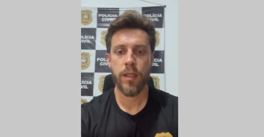 (Vídeo) Homem é preso em flagrante por utilizar símbolo nazista em veículo, em Araranguá