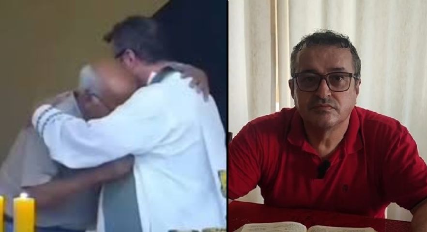 (Vídeo) Padre Carlos fala sobre abraço em missa que comoveu fiéis e repercutiu nacionalmente