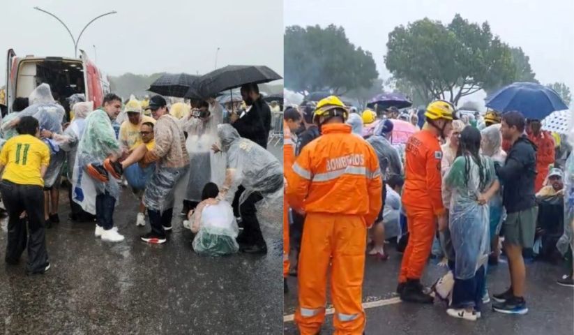 Quatro vítimas de raio em caminhada de Nikolas seguem internadas; veja o estado de saúde