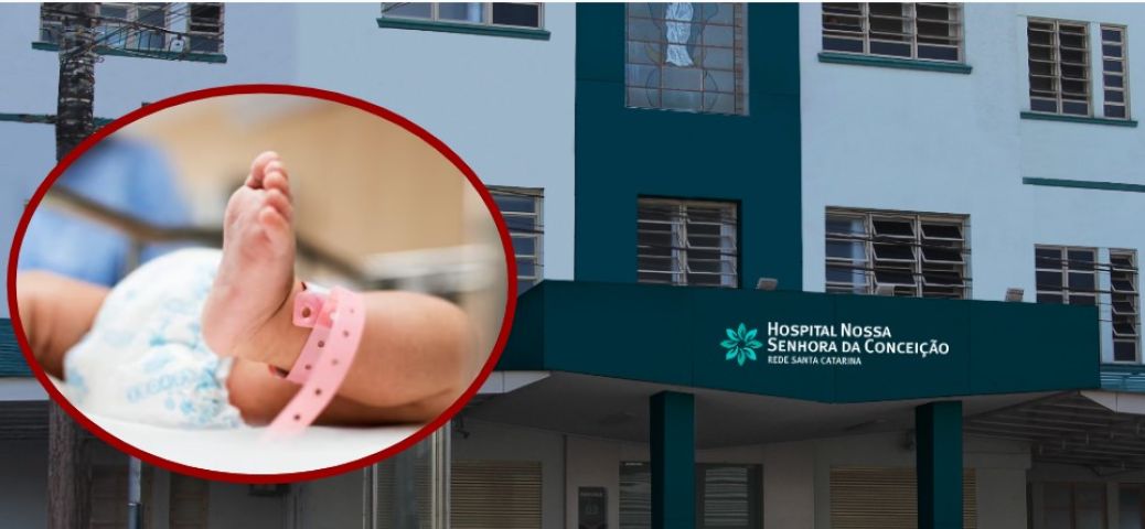 Bebê nasce em elevador do Hospital Conceição após parto emergencial em Tubarão