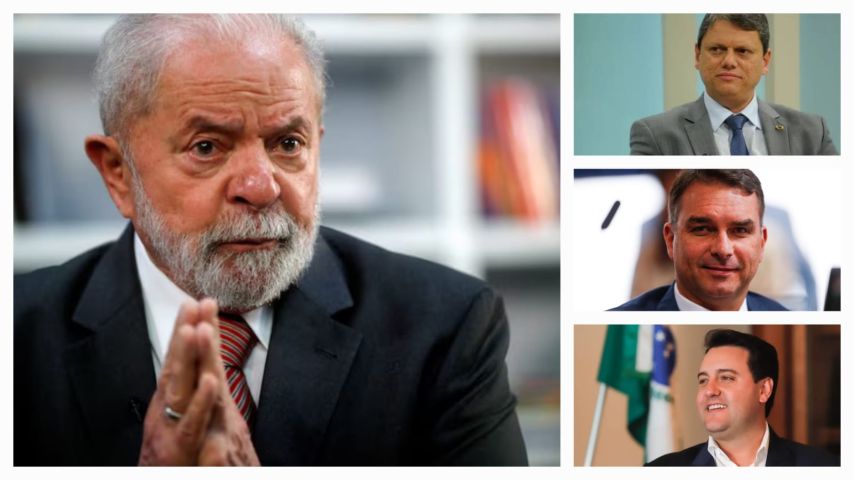 Pesquisa Futura/Apex: Tarcísio, Flávio e Ratinho Júnior venceriam Lula no segundo turno