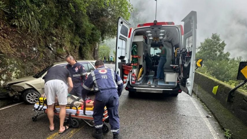 VÍDEO: Acidente com motorista alcoolizado deixa Serra do Rio do Rastro interditada durante uma hora