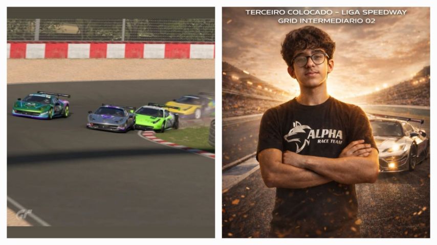 Jovem de Tubarão conquista pódio nacional no automobilismo virtual