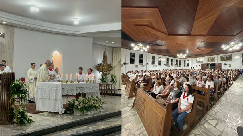 Paróquia Santo Antônio de Pádua é instalada com grande presença da comunidade