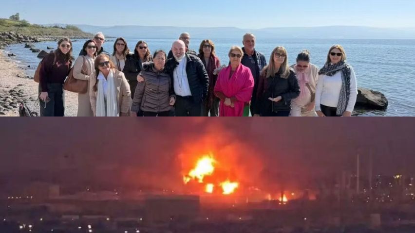 Padre com 16 catarinenses em peregrinação cruza fronteira de Israel e Egito após bombardeios