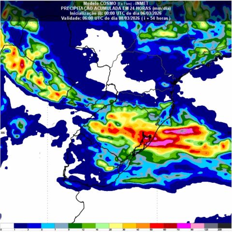 Defesa Civil emite alerta para temporais na região neste fim de semana