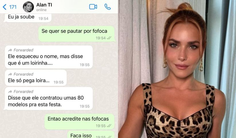 “Alan do TI”: imagem da atriz Monique Alfradique aparece em conversa no WhatsApp de Vorcaro