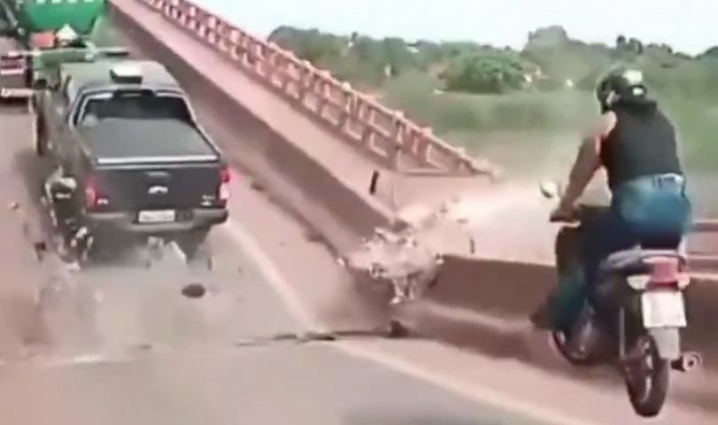VÍDEO: Novas imagens revelam momento em que uma ponte desaba no Maranhão