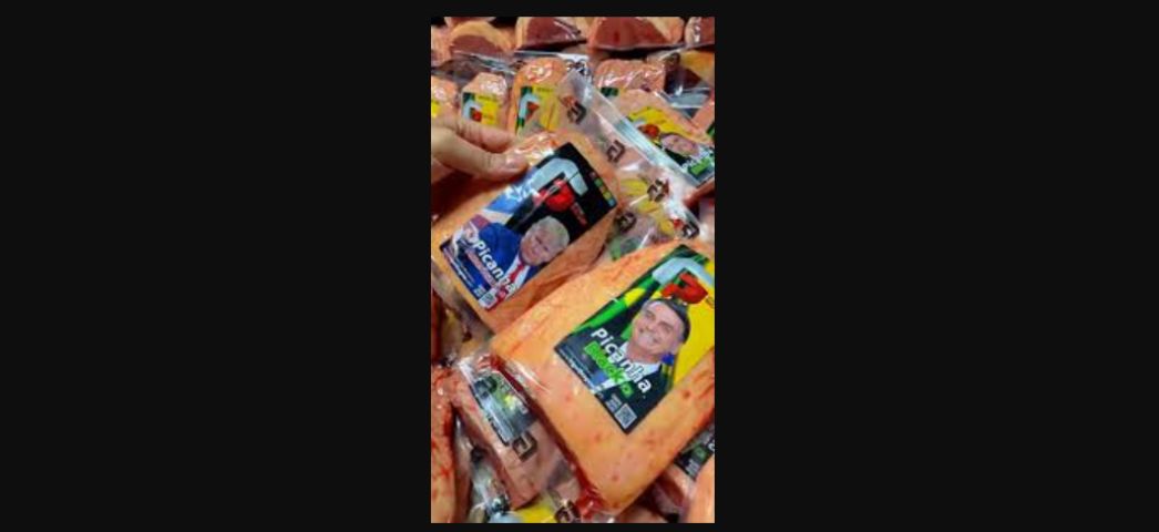 (Vídeo) 'Picanha da direita': frigorífico vende carnes com rosto de Bolsonaro para 'afastar clientes petistas'