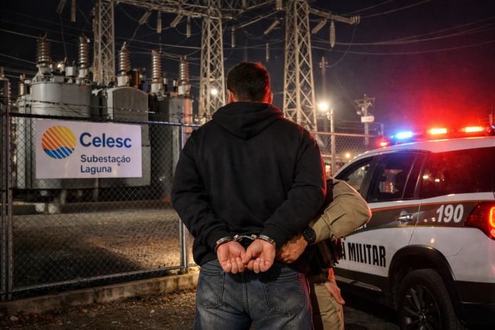 Homem é preso após furto de cabos em subestação da Celesc em Laguna