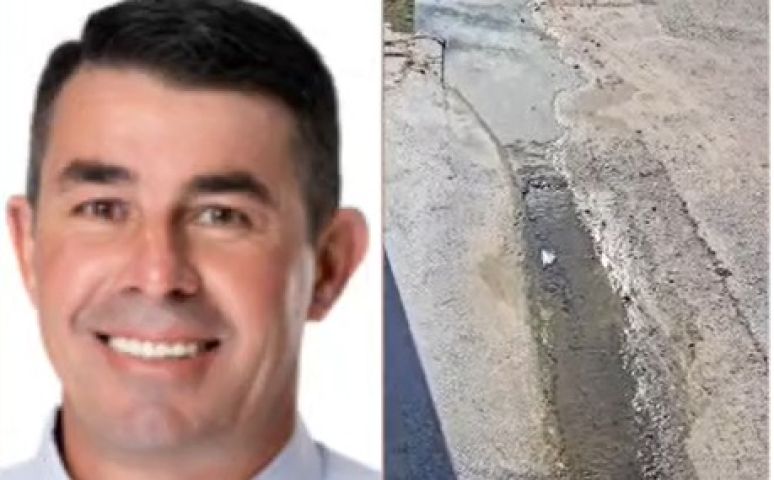 Moradores cobram solução para esgoto em boca de lobo em Tubarão; procurado, secretário de Infraestrutura não atendeu às ligações 