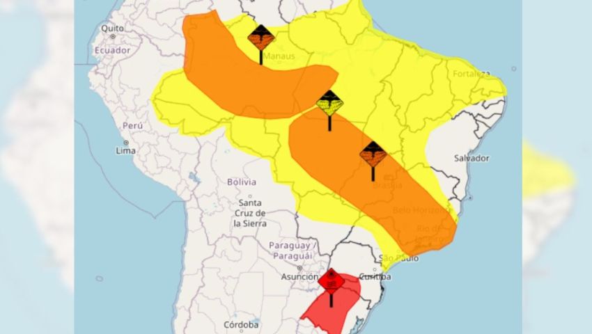 Alerta vermelho: onda de calor coloca estado brasileiro em estágio de perigo máximo do Inmet