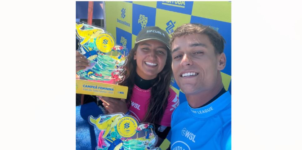 Sophia Medina e Luan Wood são os campeões da WSL em Imbituba neste domingo, 29
