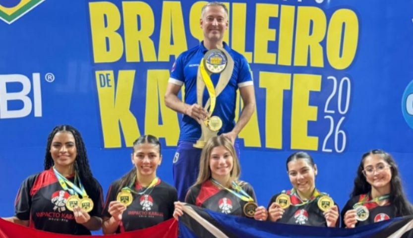 Atletas da Associação Impacto, de Tubarão, conquistam 10 medalhas no Brasileiro de Karatê no Paraná