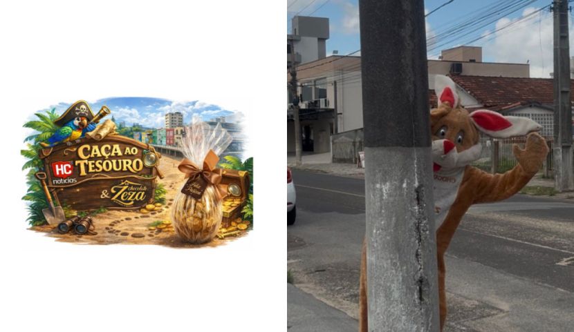 (Vídeo) Portal HC e Chocolate da Zeza promovem Caça aos Ovos em Tubarão e região