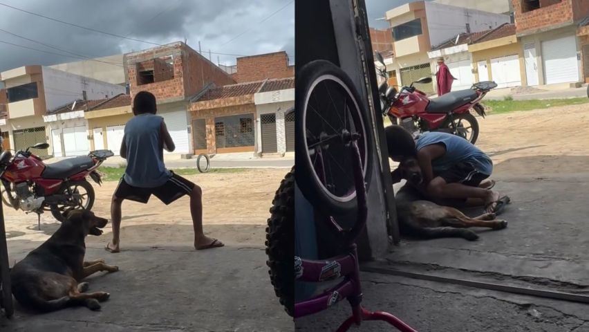 (VÍDEO) 'Deus é bom demais': reação de menino ao descobrir que pneu não furou viraliza
