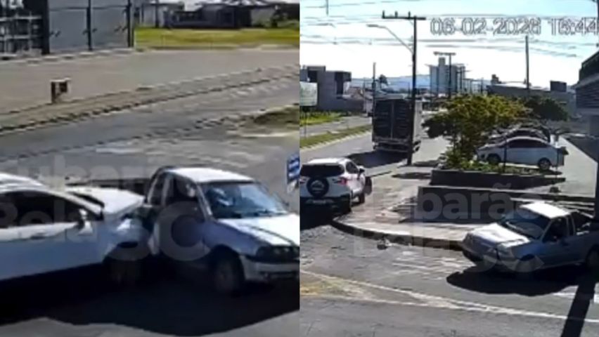 Vídeo de 'novo acidente' em rótula de Tubarão é antigo e gera desinformação nas redes