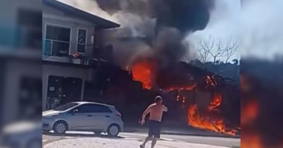 (Vídeo) Avião que saiu de Forquilhinha cai no RS e deixa três mortos