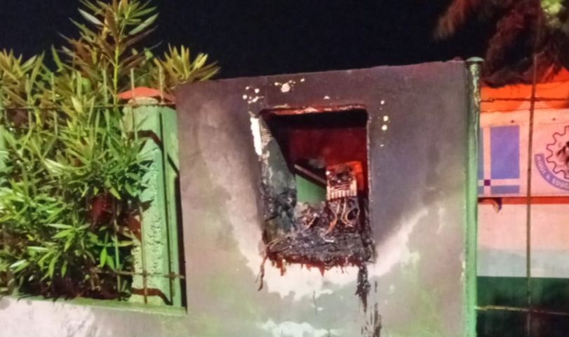 Incêndio em medidor de energia é controlado em colégio de Imbituba
