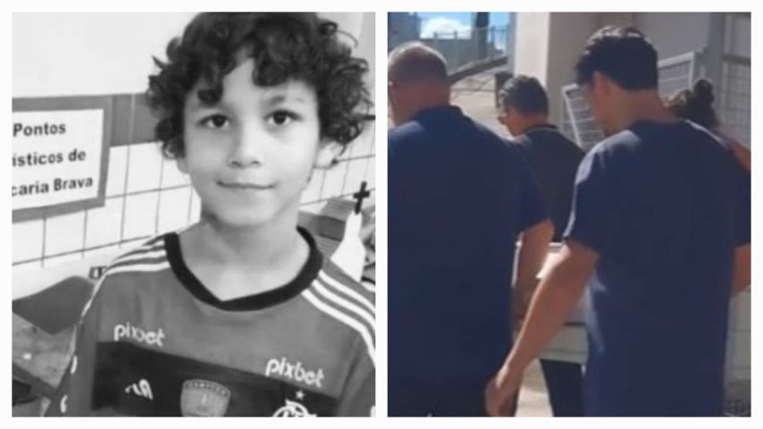 Sob forte comoção, menino morto após ser atropelado em Orleans é velado