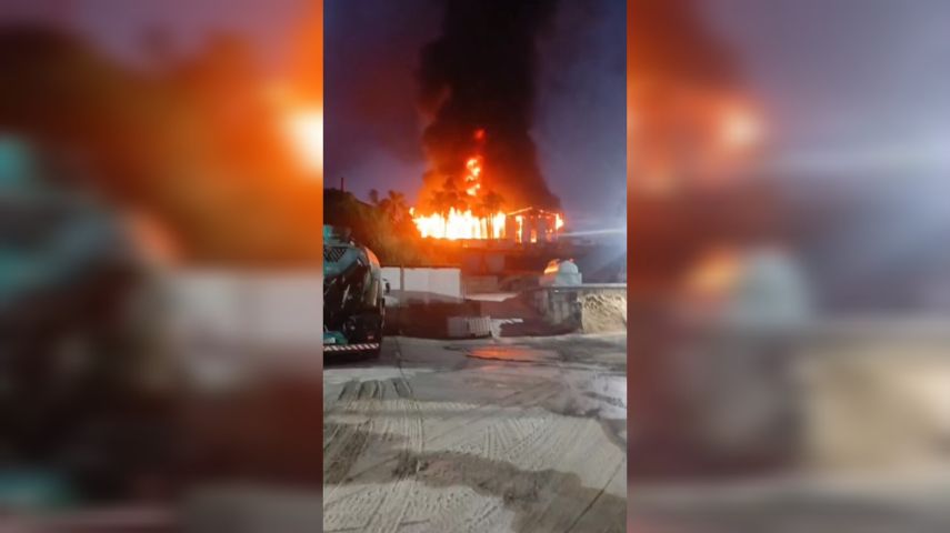 Incêndio de grandes proporções atinge empresa de isopor em São Ludgero