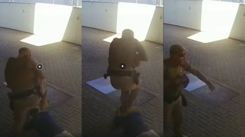 (VÍDEO) Servidor que atropelou motociclistas de propósito é agredido por PM durante prisão em SC