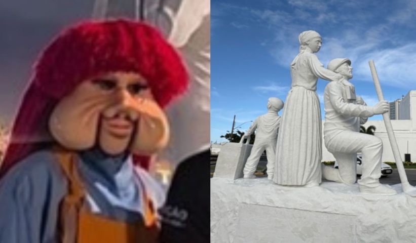 Após acrobacia, ‘Fofão’ terá prejuízo de dano a estátua histórica de SC descontado do salário