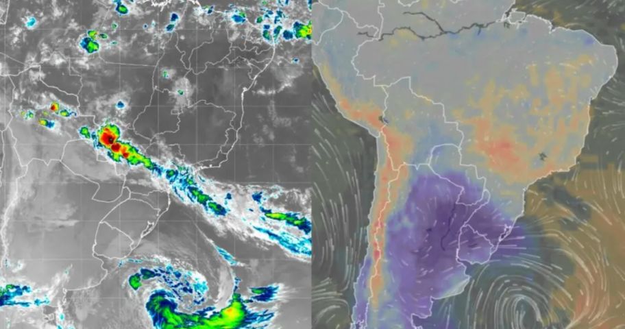 Sequência de ciclone deixa três estados em alerta de risco à saúde por queda brusca de temperatura