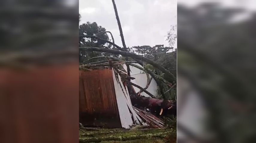 Tornado atinge São Joaquim na madrugada deste sábado (02)