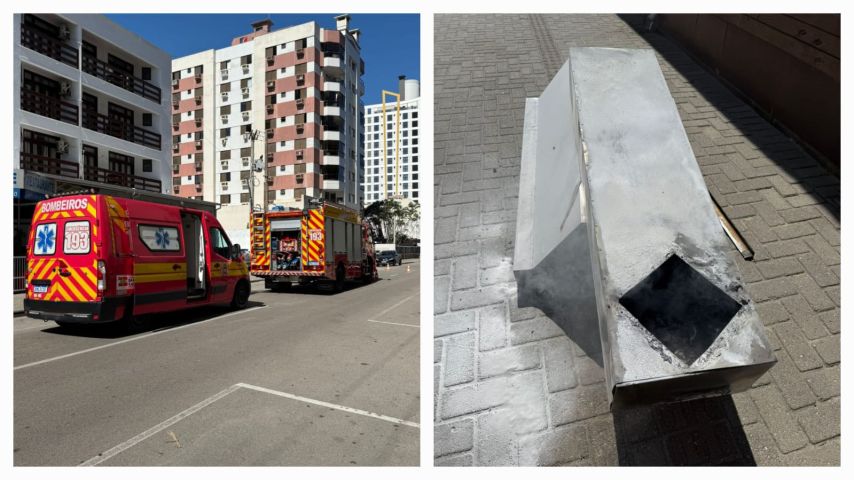 Incêndio em restaurante mobiliza Corpo de Bombeiros, em Laguna