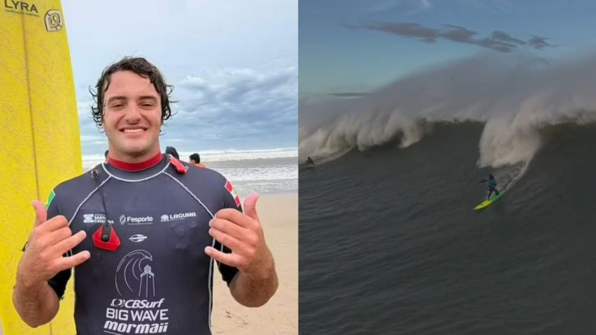 Calado vence CBSurf Big Wave e conquista título brasileiro na Praia do Cardoso