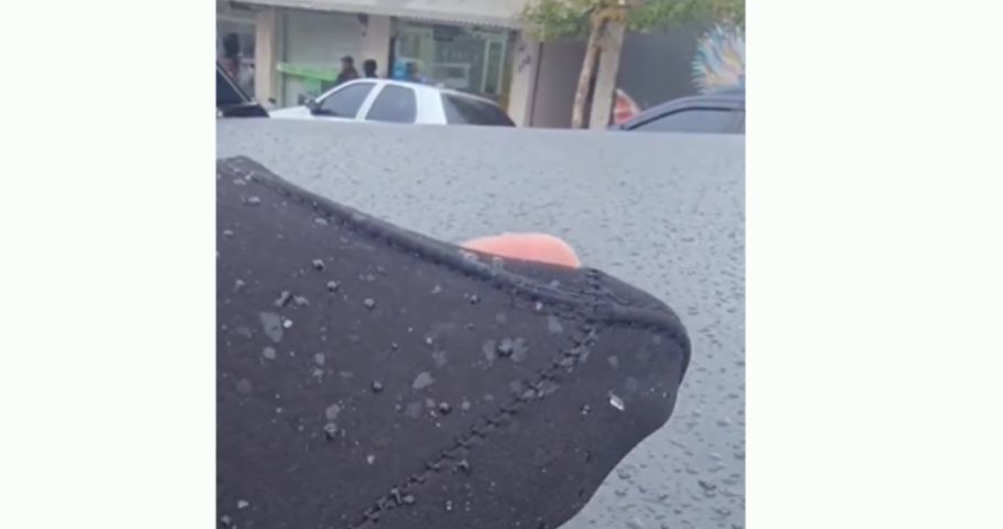 (Vídeo) São Joaquim registra chuva congelada em manhã gelada com previsão de neve