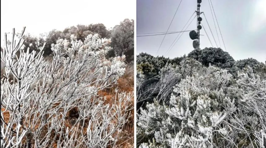 Fenômeno raro que só acontece no Sul muda paisagem da cidade mais congelante do Brasil