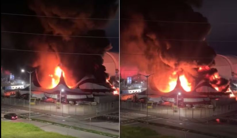(Vídeo) Incêndio atinge Circo do Tirullipa em Natal