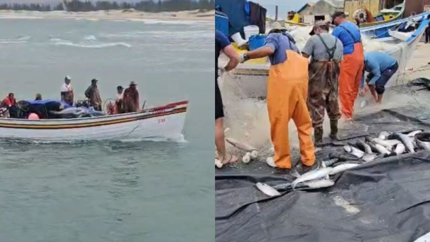 (VÍDEO) Pescaria movimenta Farol de Santa Marta com expectativa de boa safra da tainha