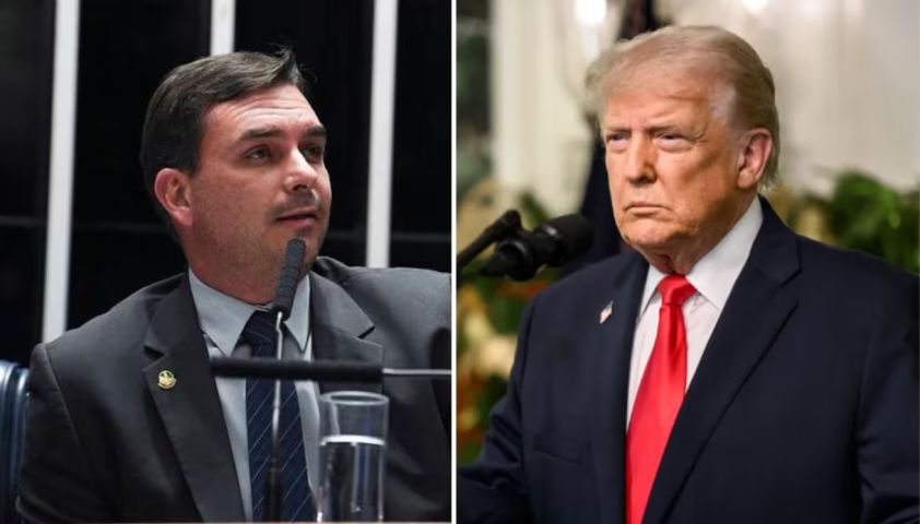 Trump convida Flávio Bolsonaro para encontro na Casa Branca