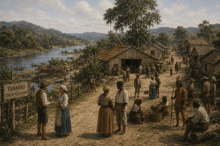 Tubarão nos primórdios: a Cidade Azul no início de sua colonização