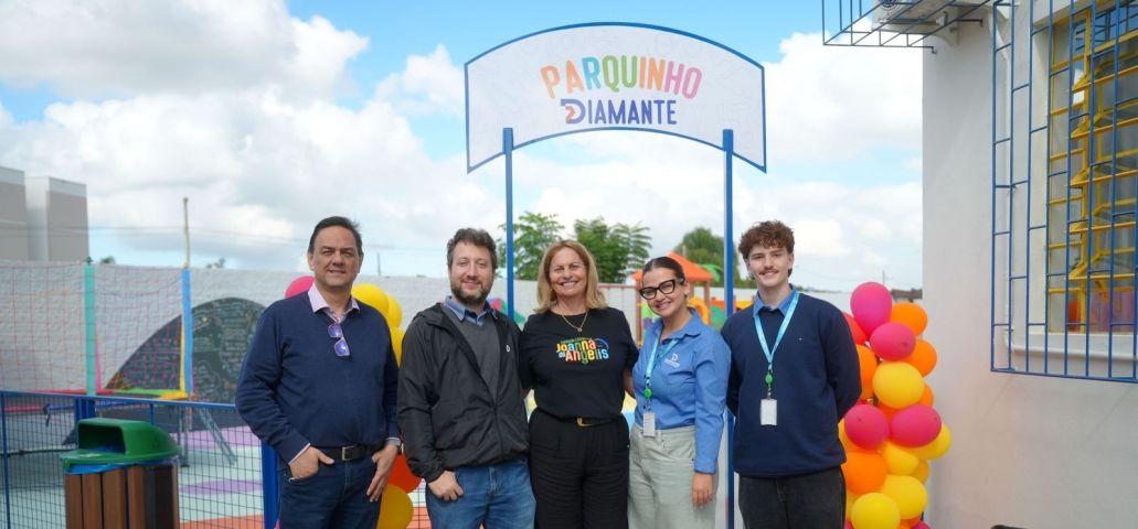 Diamante revitaliza parque infantil da Fundação Joanna de Angelis