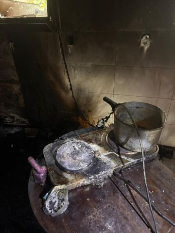 Fogão elétrico deixado ligado provoca incêndio em residência em Armazém