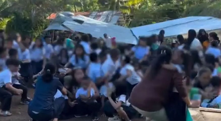 Estrutura de escola cai nas Filipinas durante terremoto; veja vídeo