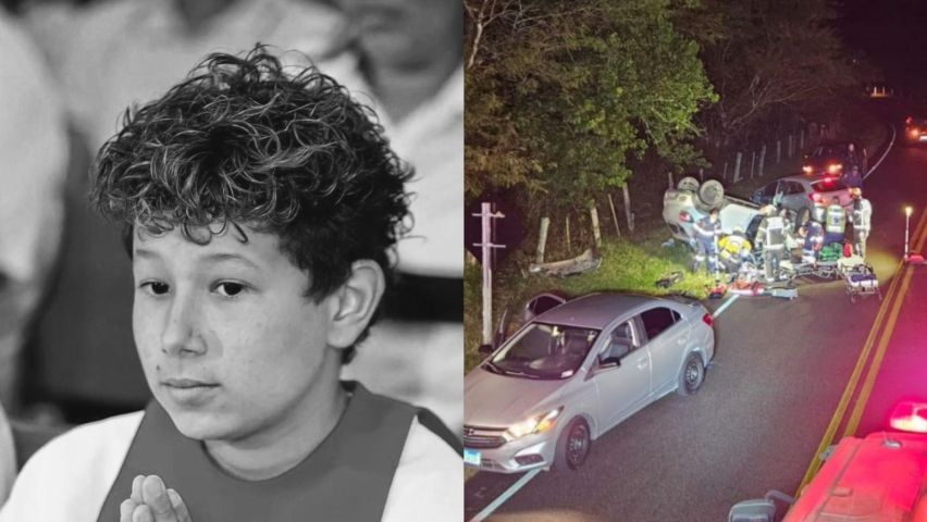 Com apenas 13 anos, Pietro Rodrigues Figueiredo é a vítima fatal de grave acidente na SC-390