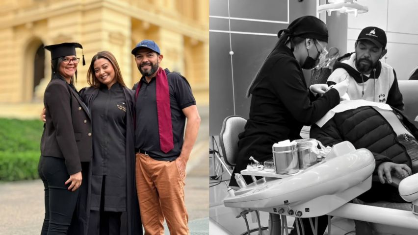 Filha dentista realiza sonho e emociona mãe ao transformar seu sorriso; VÍDEO