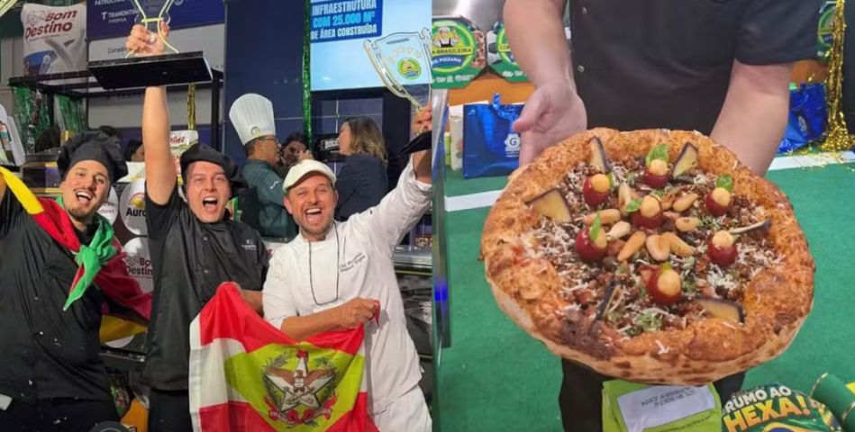 Pizza catarinense de pinhão conquista título de melhor do Brasil em competição nacional