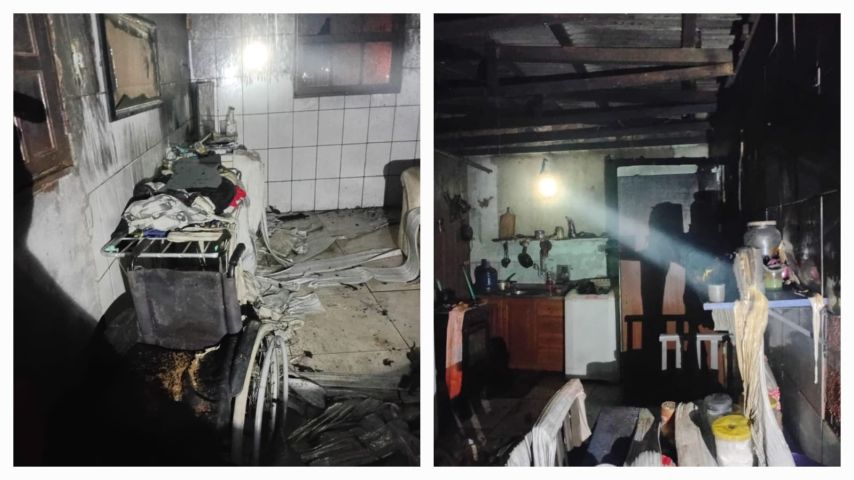Incêndio atinge residência e destrói móveis em Imbituba
