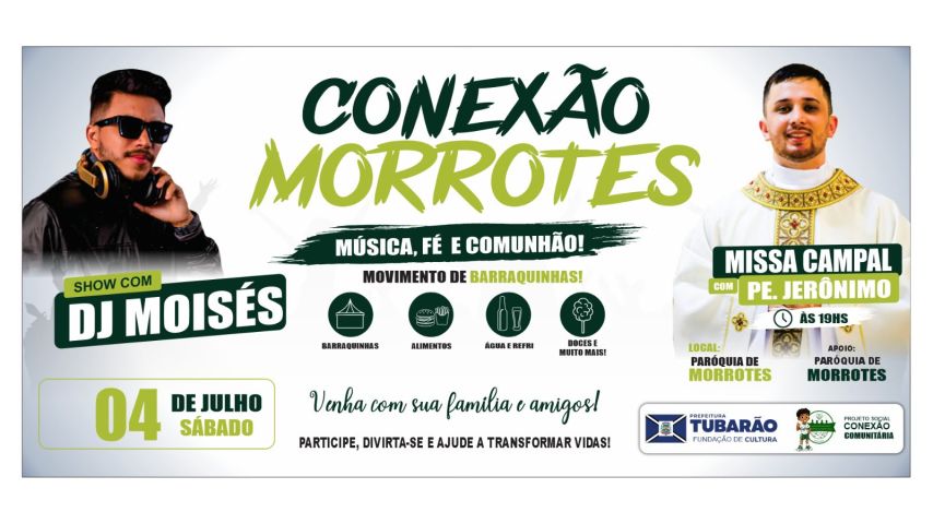 Conexão Morrotes une fé, música e confraternização em evento beneficente no dia 4 de julho