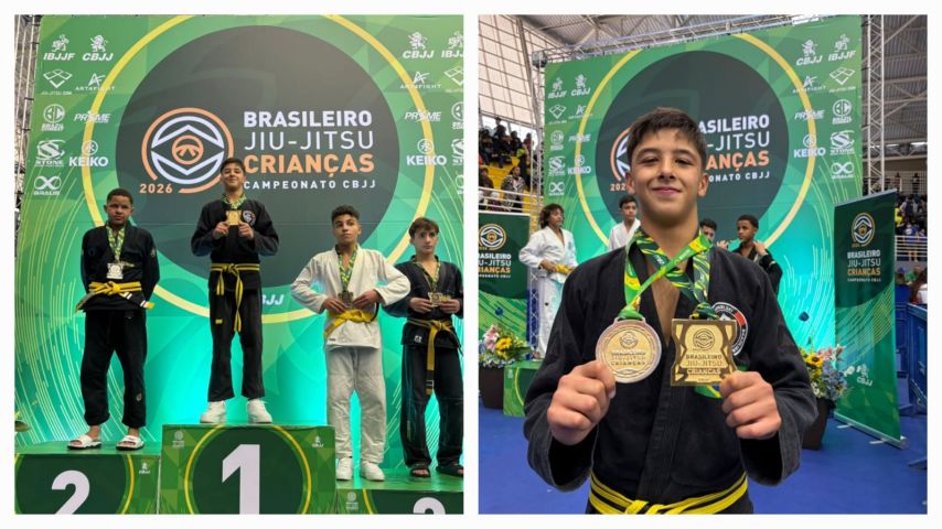Jovem tubaronense conquista título brasileiro de jiu-jitsu