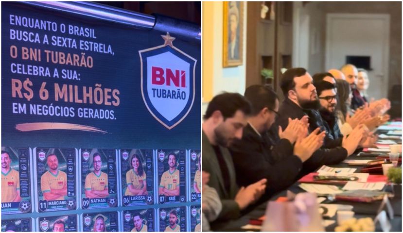 (Vídeo) BNI Tubarão reúne empresários e celebra R$ 6 milhões em negócios fechados