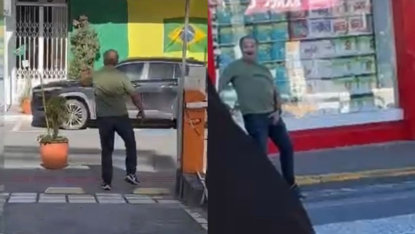 Homem causa tumulto no Centro de Tubarão; testemunhas relatam agressões e vandalismo